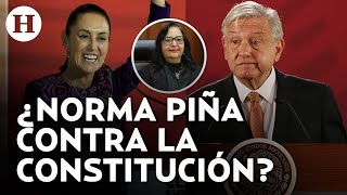 ¡AMLO y Sheinbaum arremeten contra Norma Piña Critican consulta por amparo de reforma al PJ [upl. by Hanahsuar398]