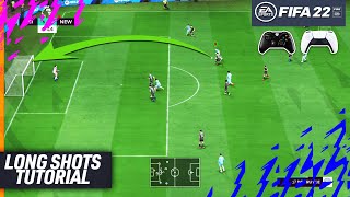 FIFA 22 LONG SHOTS TUTORIAL  THE SECRETS TO SCORE GOALS FROM LONG SHOTS in FIFA 22  TIPS amp TRICKS [upl. by Naynek]