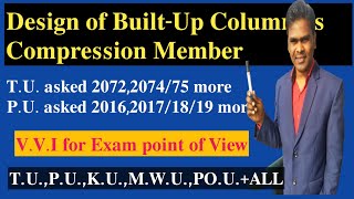 18 Design Of BuiltUp Column as Compression Member  Design Of Steel  In Nepali [upl. by Adnhoj]