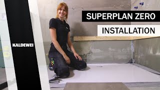 Installation of SUPERPLAN ZERO with Sandra Hunke  KALDEWEI [upl. by Dilks830]