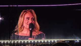 Adele live in Munich  München  very emotional speech [upl. by Haliehs]