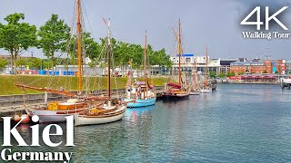 Kiel Germany  Summer Walking Tour 2023  4K UHD [upl. by Assiral]