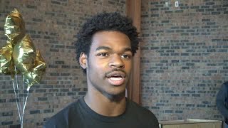 Tysen Chambers full interview on signing with DePauw football on 5418 [upl. by Anicul279]