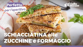 SCHIACCIATINA con ZUCCHINE e FORMAGGIO VELOCISSIMA E STREPITOSA 😋🥒🧀 [upl. by Vassell]