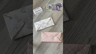 How to make an envelope without tape or glue diy envelope shorts origami how howto papercraft [upl. by Mckinney]