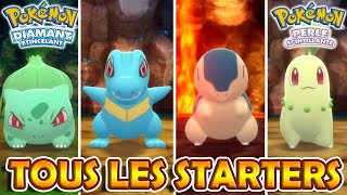 OBTENIR TOUS LES STARTERS 🍃 🔥 💧  Pokémon Diamant Étincelant et Perle Scintillante [upl. by Rebekah]