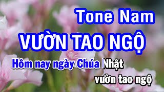 Karaoke Vườn Tao Ngộ Tone Nam  Nhan KTV [upl. by Odrick]