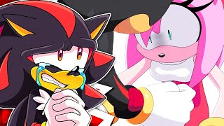 SHADOW HITS AMY Shadow Reacts To SONIC TEAM ANIMATED [upl. by Elitnahc]