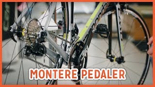 Hvordan montere pedaler på sykkel [upl. by Yeta]