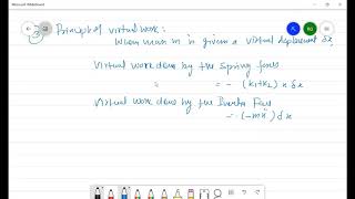 Single Degree of Freedom Systems  Part3  Equation of Motion using Different Approaches  L5 [upl. by Iaverne]