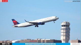 MORNING RUSH LIVE 🔴 PLANE SPOTTING DCA REAGAN NATIONAL  1192024 [upl. by Nivert]