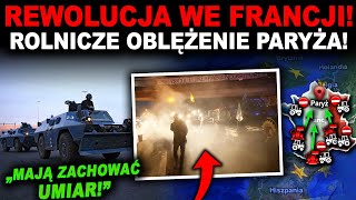 FRANCUSKIE SIŁY SPECJALNE W GOTOWOŚCI  rząd obawia się rolników w Paryżu [upl. by Odille101]