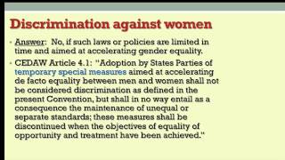 2 5 Lecture 5 Introduction to CEDAW 9 00 [upl. by Jollanta716]