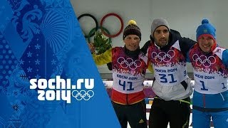 Biathlon  Mens 20km Individual  Fourcade Wins Gold  Sochi 2014 Winter Olympics [upl. by Wren]