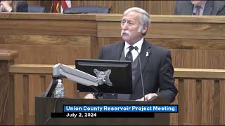 Union County  Clark Reservoir Meeting July 2 2024 [upl. by Coryden]