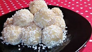 Ινδικά Τρουφάκια Καρύδας Coconut Ladoo [upl. by Addia830]