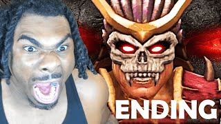 SHAO KHAN BOSS FIGHT MADE ME RAGE  First Time Playthrough Mortal Kombat 9 Story Mode ENDING [upl. by Willumsen]