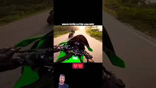 Drag race 💪shorts automobile ninjazx10rlover ninja zx10r h2r zx10rbikers hyperride biker [upl. by Akedijn]