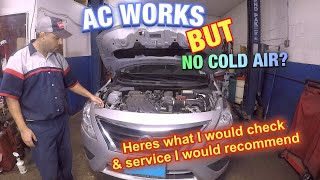 AC works BUT no cold air  AC dosent make cold  AC compressor comes on but no cold air  AC FIX [upl. by Dazhahs]