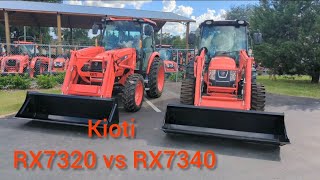 Kioti RX7320 vs RX7340 comparison [upl. by Voltz]