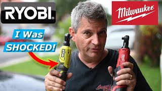 Ryobi 38quot Cordless Ratchet Vs Milwaukee TorqueRPM Tests [upl. by Ailimaj]