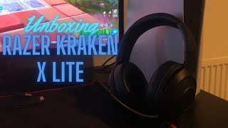 Unboxing the RAZER KRAKEN X LITE Gaming Headset [upl. by Surbeck]