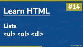 Learn HTML In Arabic 2021  14  Lists  UL OL DL [upl. by Nnainot585]