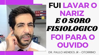 Lavagem nasal Como evitar que CAIA NO OUVIDO o soro fisiologico [upl. by Tamqrah]