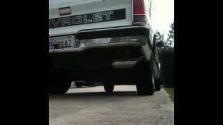 1992 chevy s10 flowmaster vs thrush welded [upl. by Appolonia716]