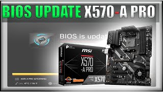 BIOS UPDATE X570A PRO [upl. by Fox]