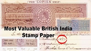 Mostly Valuable British India Antique Stamp Paper  Make you Rich [upl. by Rusell]