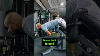 Hyperextension Exercise Variation shortsfeed hyperextension exercise workouttips gym fitness [upl. by Enovad398]