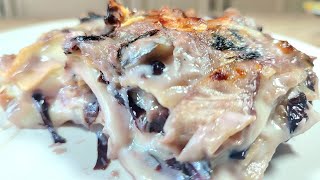 NON HO MAI MANGIATO UNA LASAGNA COSÌ BUONA al RADICCHIO FORMAGGIO e NOCI ricetta facile e veloce [upl. by Clauddetta]