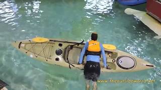 How to Re Enter a Sit On Top Kayak [upl. by Suinuj]