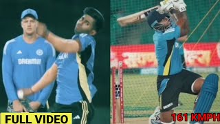 Mayank Yadav Bowling To Surya Kumar Yadav In Nets Today  Mayank Yadav Bowling Practice  Ind Vs Ban [upl. by Nets]