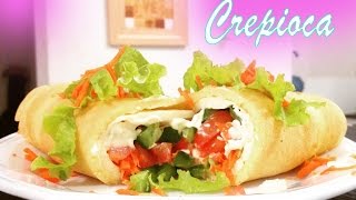 Receita de como fazer crepioca de dietadieta da crepiocacrepioca lightTP [upl. by Peckham]