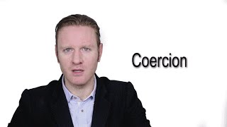 Coercion  Meaning  Pronunciation  Word World  Audio Video Dictionary [upl. by Madonia868]