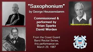 Saxophone  Euphonium Duet quotSaxophoniumquot  by George Heussenstamm USCG Band Recital 32987 [upl. by Alyss251]