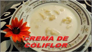 COMO HACER CREMA DE COLIFLOR MAS RICA IMPOSIBLE [upl. by Wilkinson]