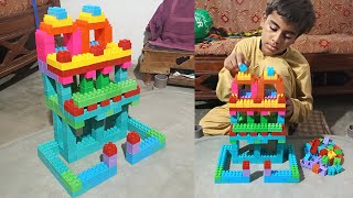 build a house from blocks  build a building from blocks  Easy way to build a house from blocks [upl. by Alf]