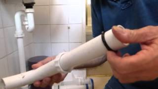 How to fix a flush pipe leaking on the back of the WC pan [upl. by Cressy]