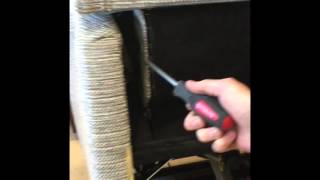 Removing the back of a Celebrity or Sherborne Reclining chair [upl. by Yemac]