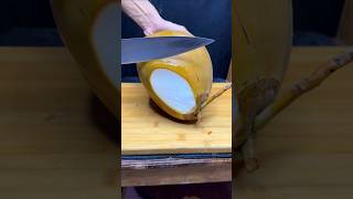 Coconut awesome slice by slice wow asmr satisfying [upl. by Ro]