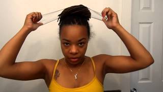 Simple high bun tutorial using a hair net [upl. by Quirk496]