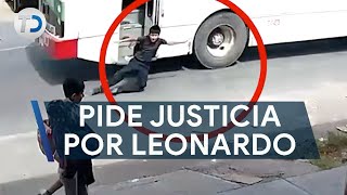 quotNo se paró y lo arrastróquot mamá de Leonardo pide justicia cayó de camión en movimiento [upl. by Eirased826]