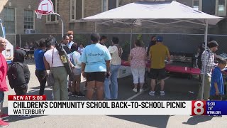 Childrens Community School in Waterbury has backtoschool picnic [upl. by Neerol203]