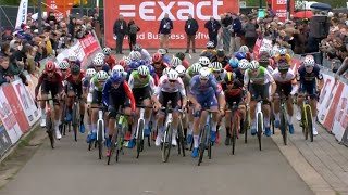 Cyclocross Beringen Men Elite 50fps 12 Oct 2024 [upl. by Yekim]