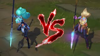 담원 니달리 VS 빛의 인도자 니달리 롤 스킨 비교 DWG Nidalee VS Dawnbringer Nidalee Skin Comparison [upl. by Laing]