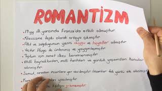 EDEBİ AKIMLAR KLASİSİZM VE ROMANTİZM KONU ANLATIMI [upl. by Chaim]