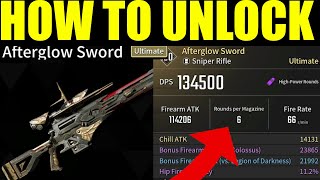 Fastest way to unlock afterglow sword The First Descendent Best route  Best sniper in the game [upl. by Supmart]